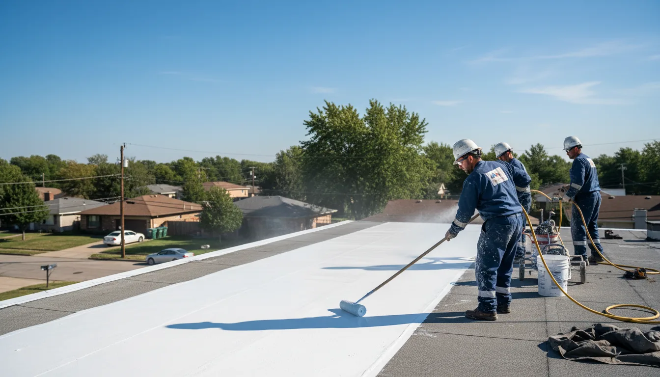Commercial roof coating in Maine, NY near me